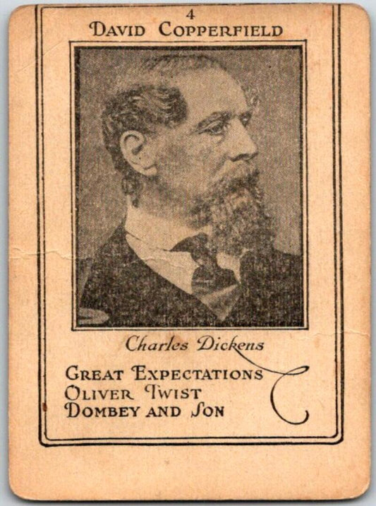 1936 Milton Bradley Authors #4 Charles Dickens - David Copperfield V50874