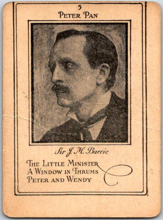1936 Milton Bradley Authors #5 Sir J.M. Barrie - Peter Pan V50875