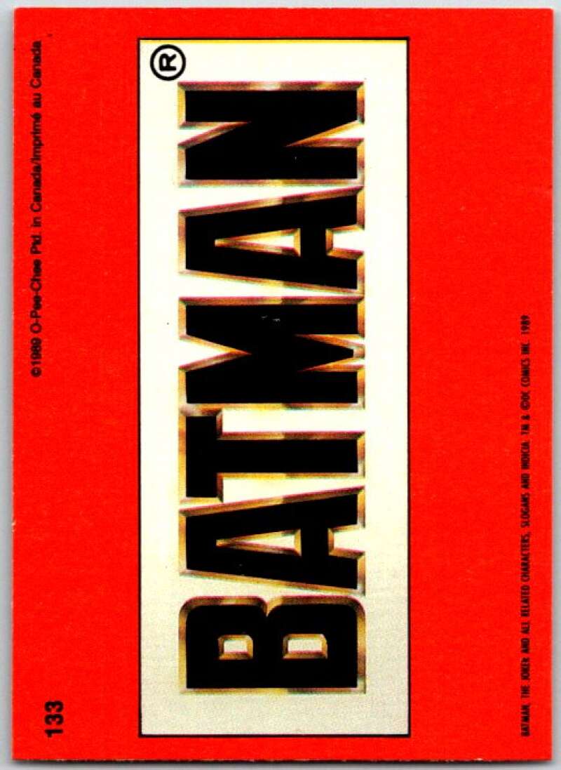 1989 O-Pee-Chee Batman #133 Batman in square V50884