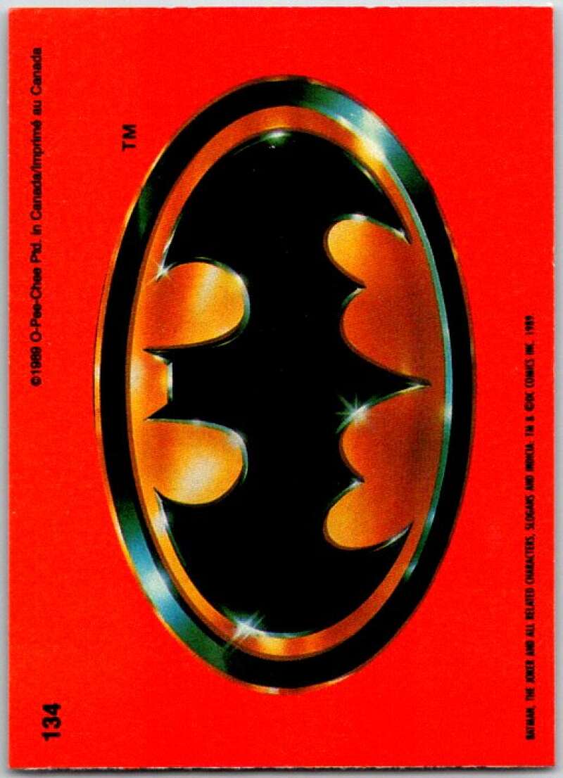 1989 O-Pee-Chee Batman #134 Batman logo V50886
