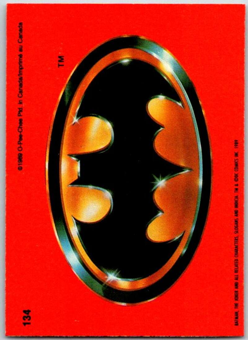 1989 O-Pee-Chee Batman #134 Batman logo V50887