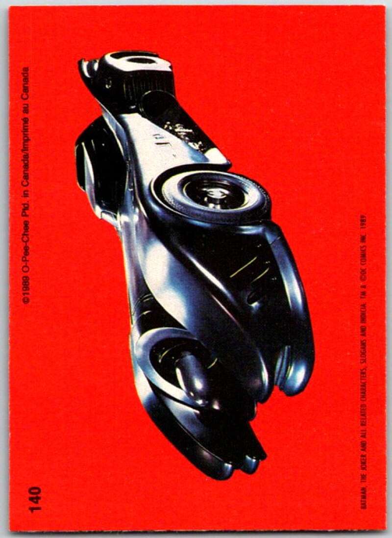 1989 O-Pee-Chee Batman #140 Batmobile V50900