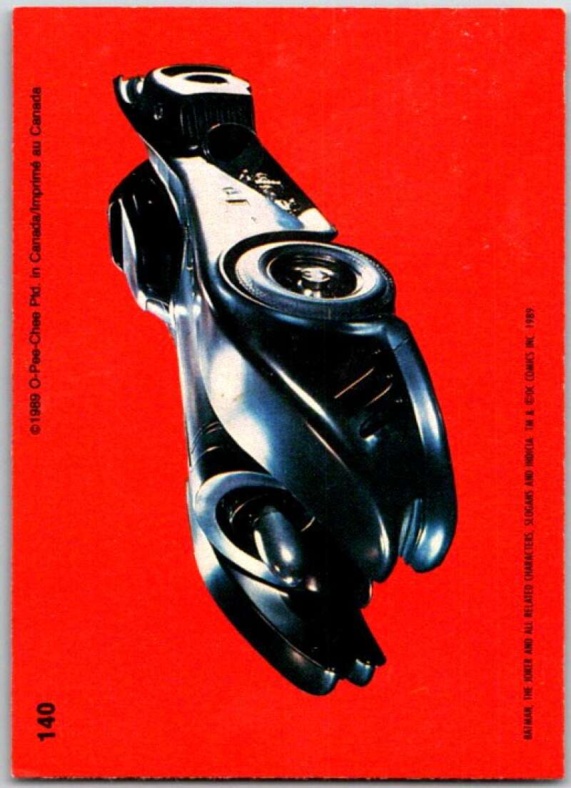1989 O-Pee-Chee Batman #140 Batmobile V50902