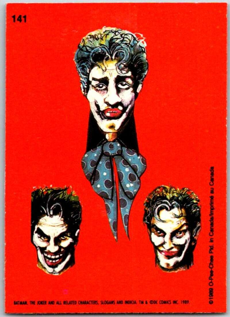 1989 O-Pee-Chee Batman #141 Three faces V50903