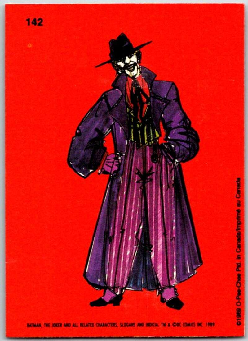 1989 O-Pee-Chee Batman #142 Joker caricature V50907