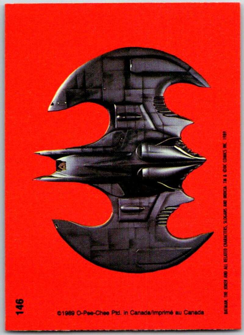 1989 O-Pee-Chee Batman #146 Batplane model V50916
