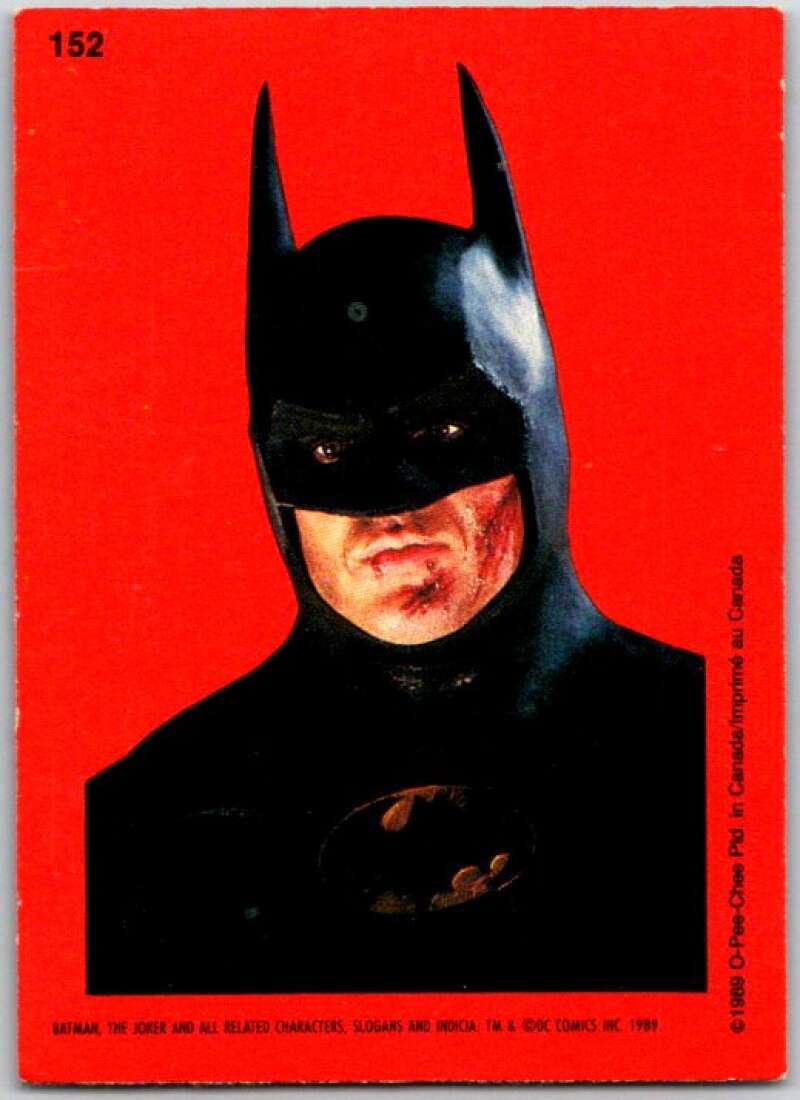 1989 O-Pee-Chee Batman #152 Batman portrait V50923