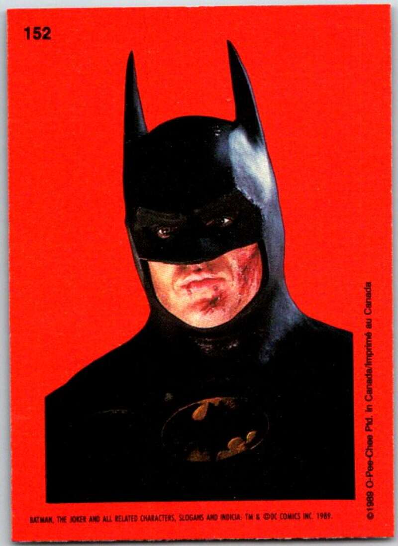 1989 O-Pee-Chee Batman #152 Batman portrait V50924