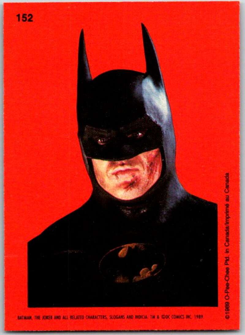 1989 O-Pee-Chee Batman #152 Batman portrait V50926