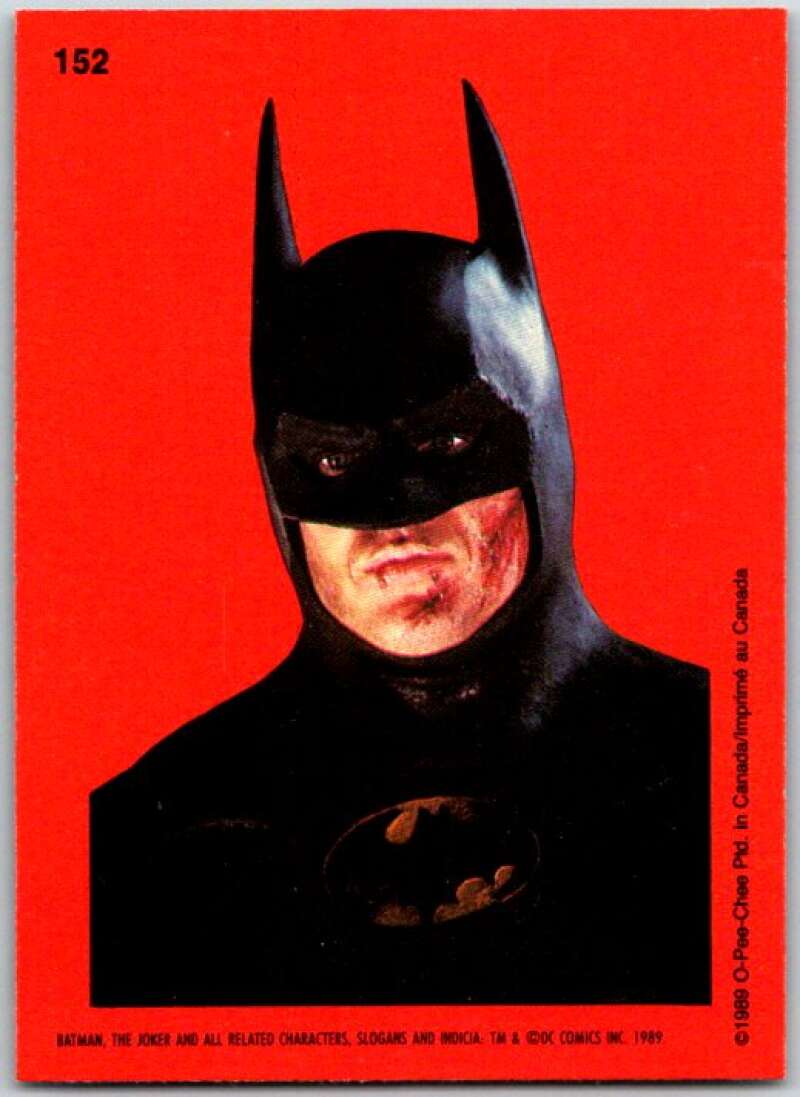 1989 O-Pee-Chee Batman #152 Batman portrait V50928