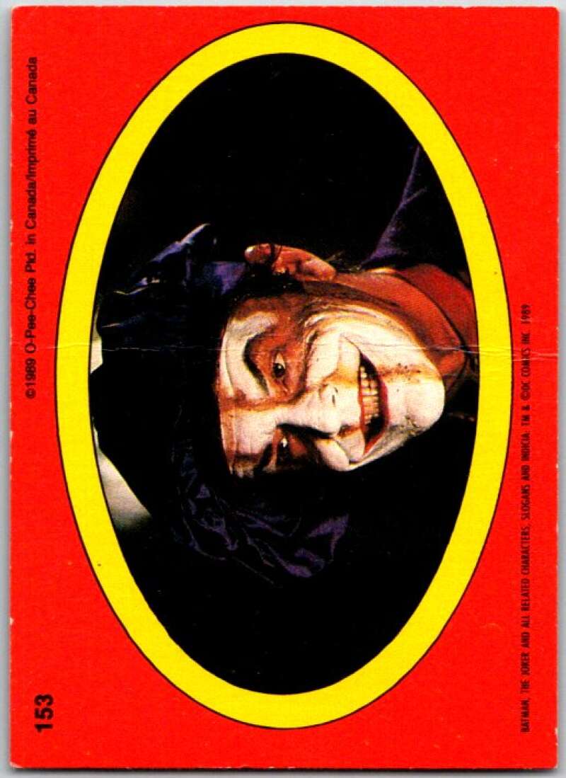 1989 O-Pee-Chee Batman #153 Joker in soft hat V50929