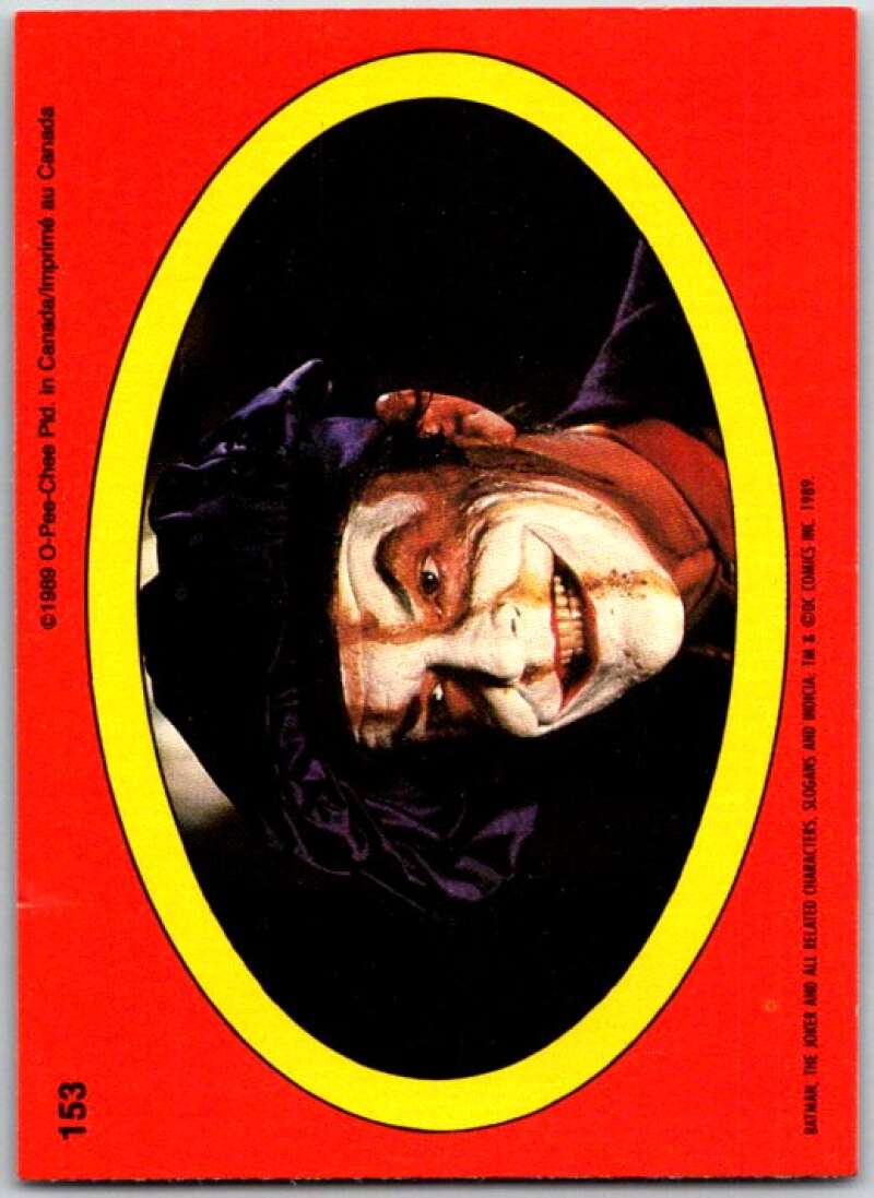 1989 O-Pee-Chee Batman #153 Joker in soft hat V50933
