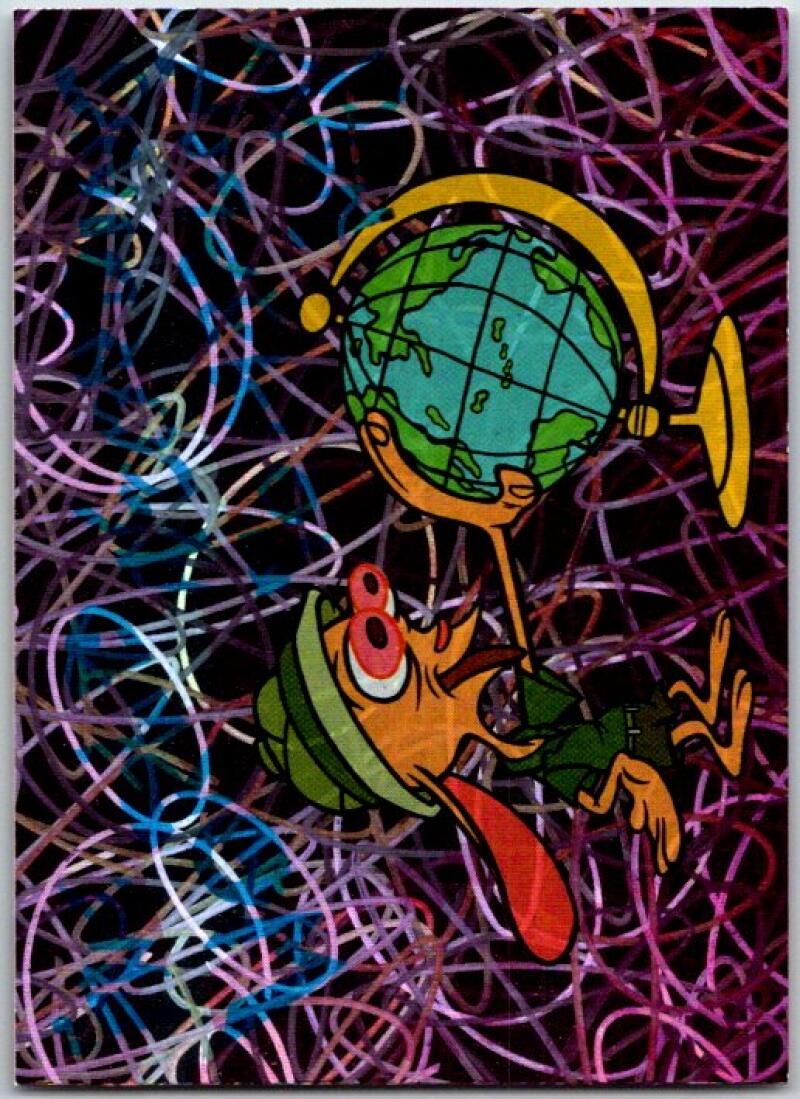 1994 Topps Ren & Stimpy Prism Card #21 The World Acording To.. V50947