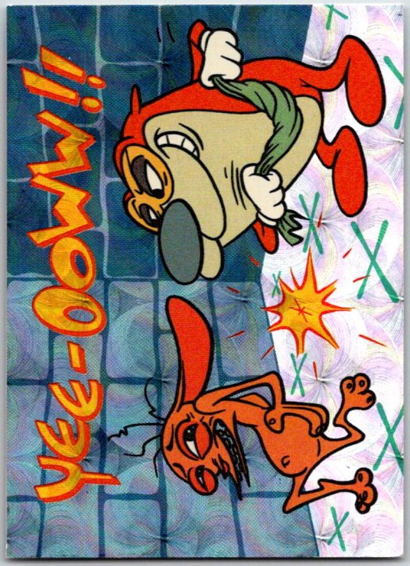1994 Topps Ren & Stimpy Prism Card #28 Yea-Ooww!! V50953
