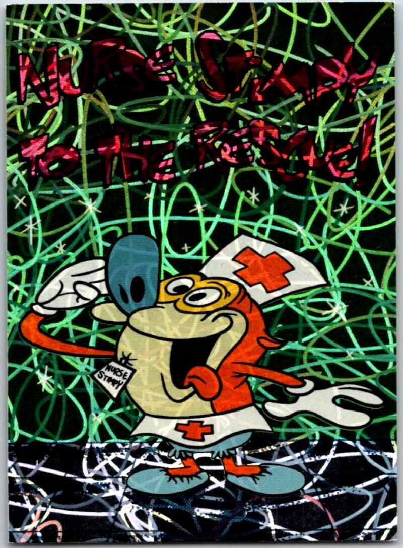 1994 Topps Ren & Stimpy Prism Card #31 Nurse Stimpy To... V50954