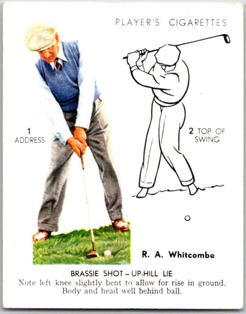 1939 John Player & Sons Cigarettes Golf #25 R.A. Whitcombe V51016