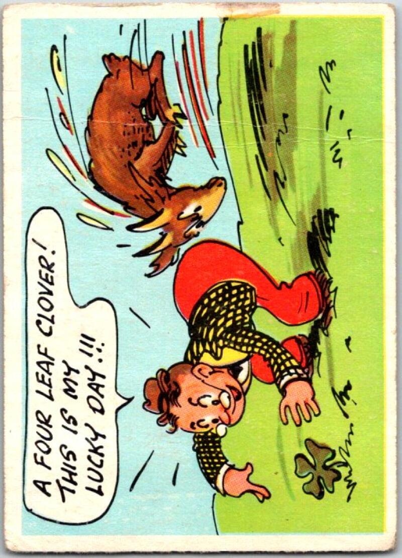 1957 Goofy Postcards #8 A Four Leaf Clover This Is My Lucky Day V51022