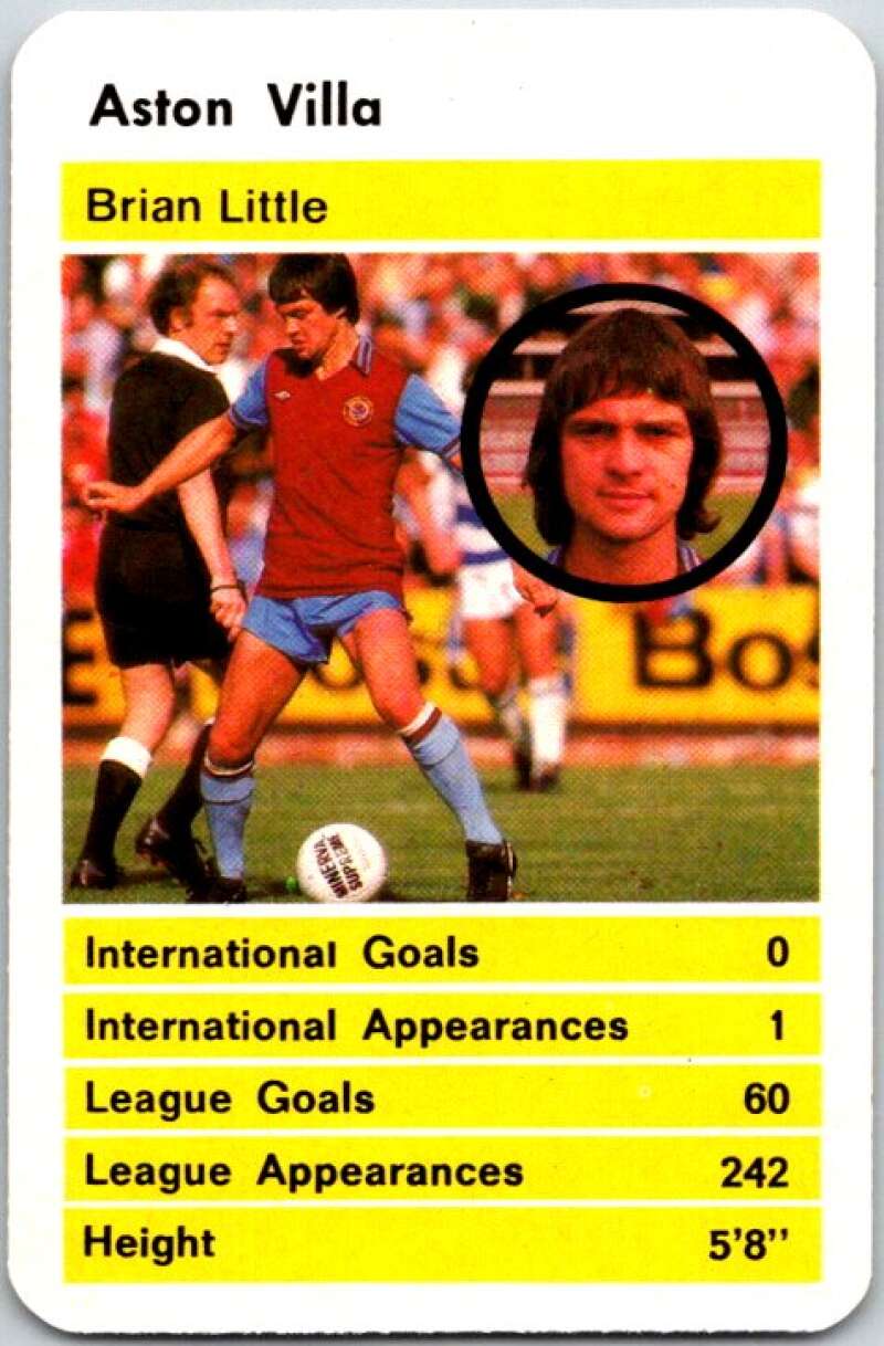 1981 Data British Stars Aston Villa Brian Little V51034