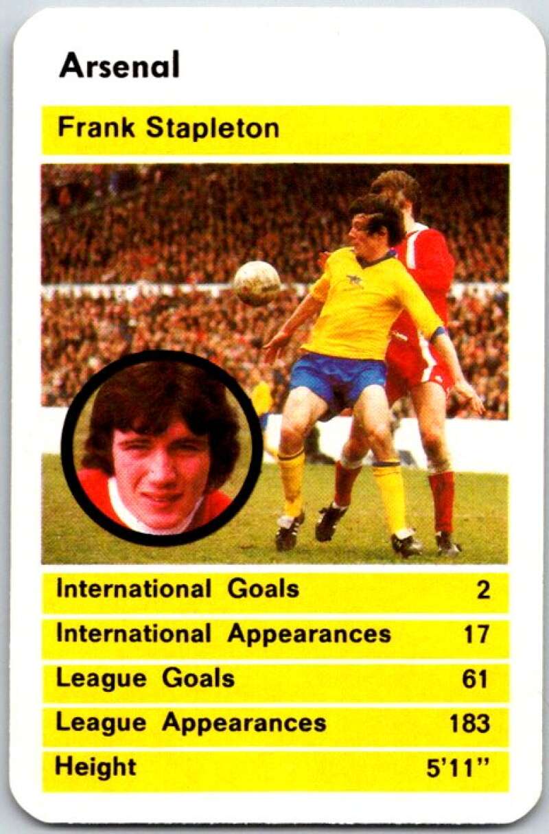 1981 Data British Stars Arsenal Frank Stapleton V51037