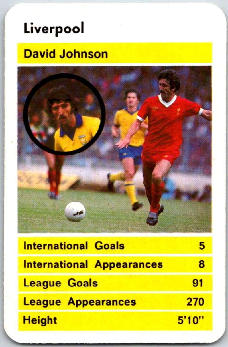 1981 Data British Stars Liverpool David Johnson V51044