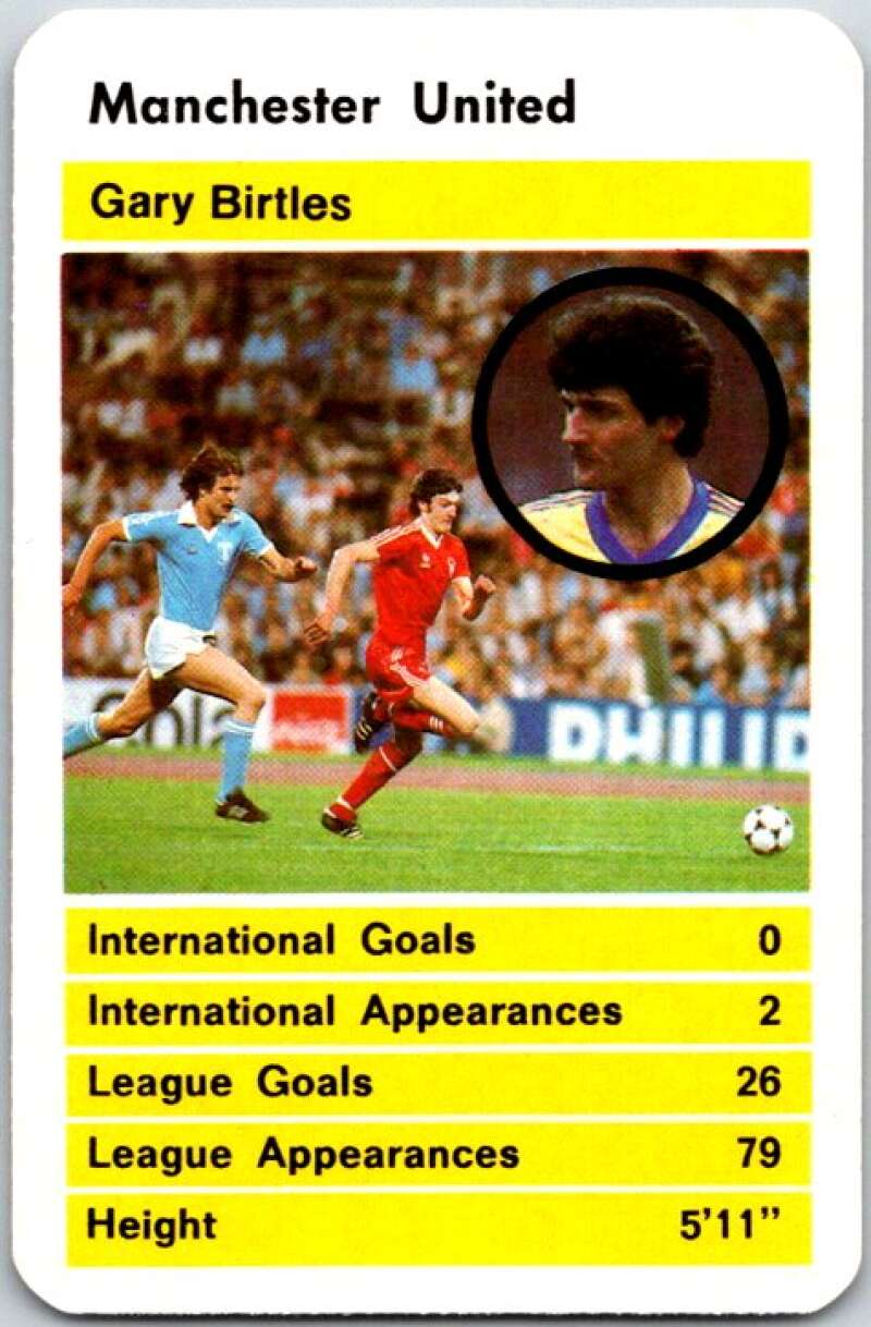 1981 Data British Stars Manchester United Gary Birtles V51046