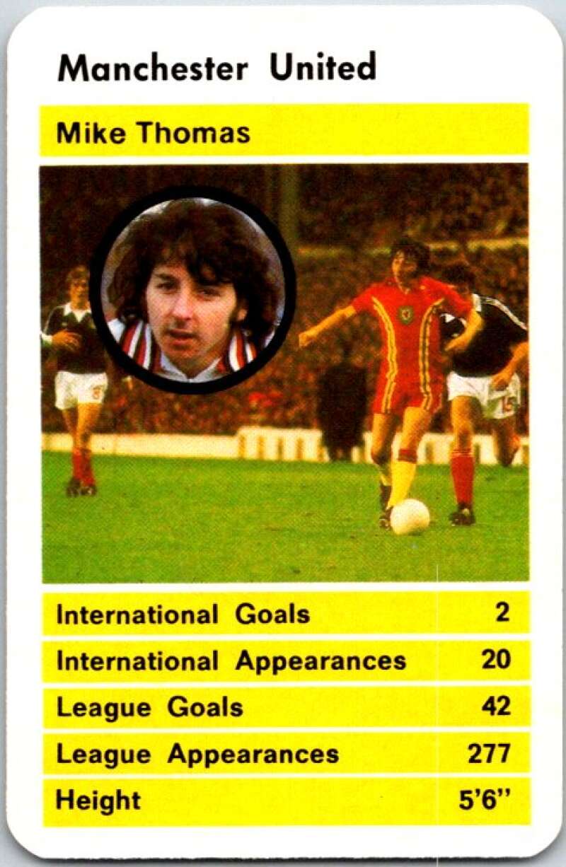 1981 Data British Stars Manchester United Mike Thomas V51048