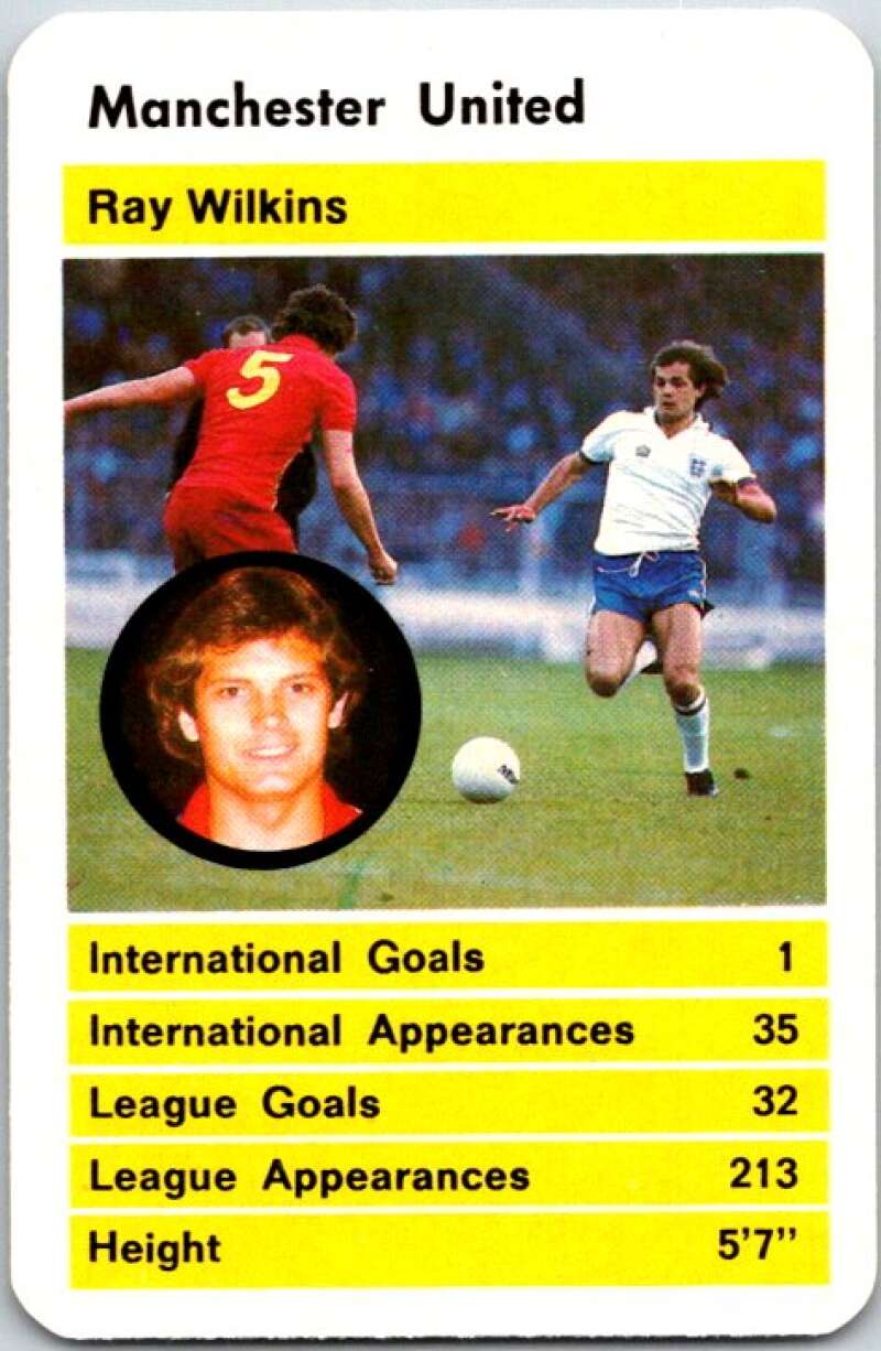 1981 Data British Stars Manchester United Ray Wilkins V51049