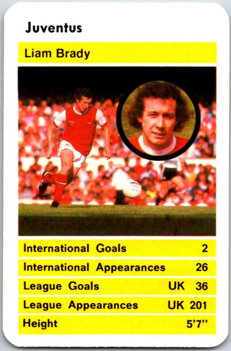 1981 Data British Stars Juventus Liam Brady V51053