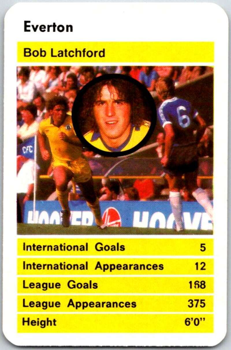 1981 Data British Stars Everton Bob Latchford V51056