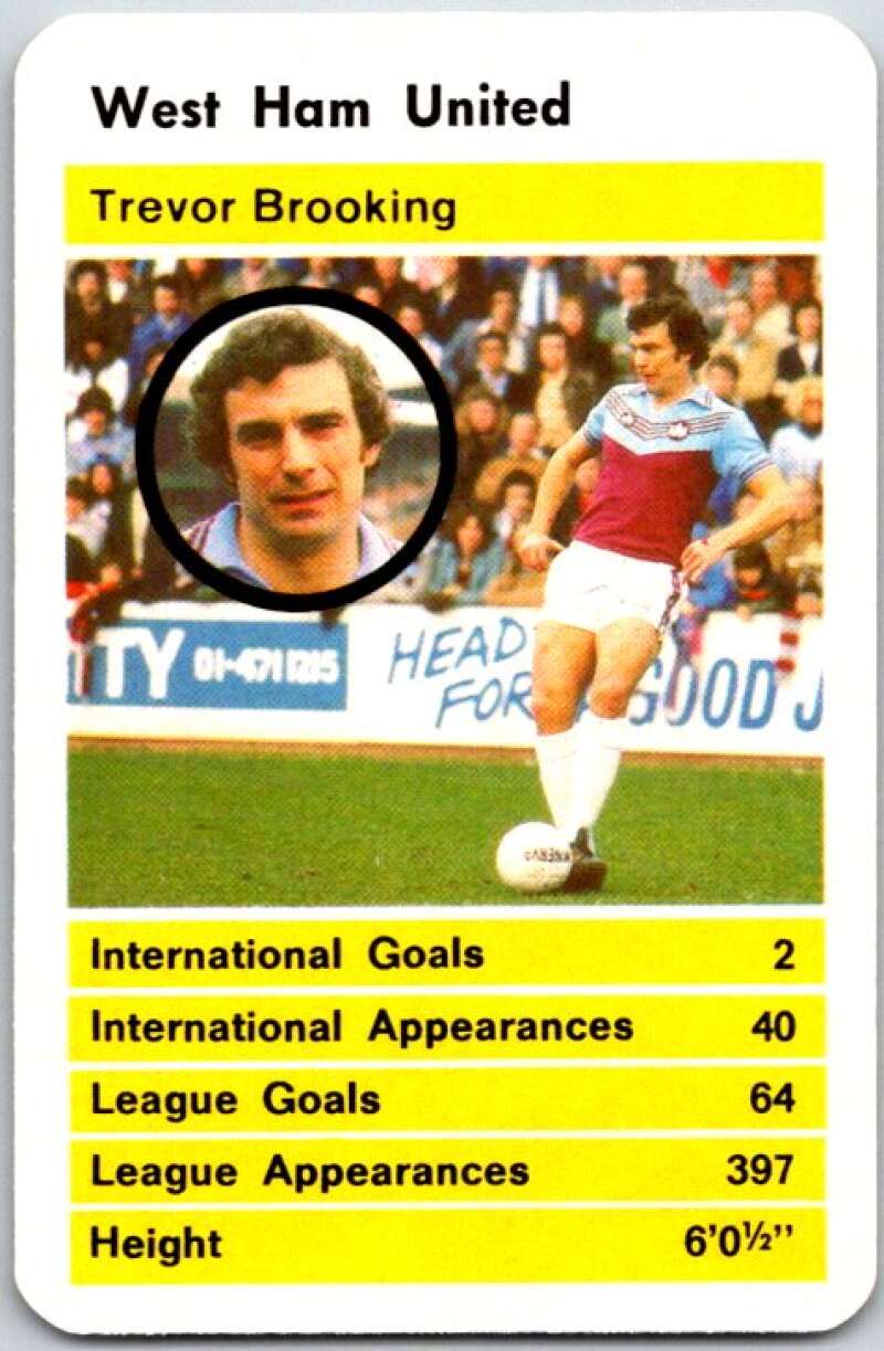 1981 Data British Stars West Ham United Trevor Brooking V51059