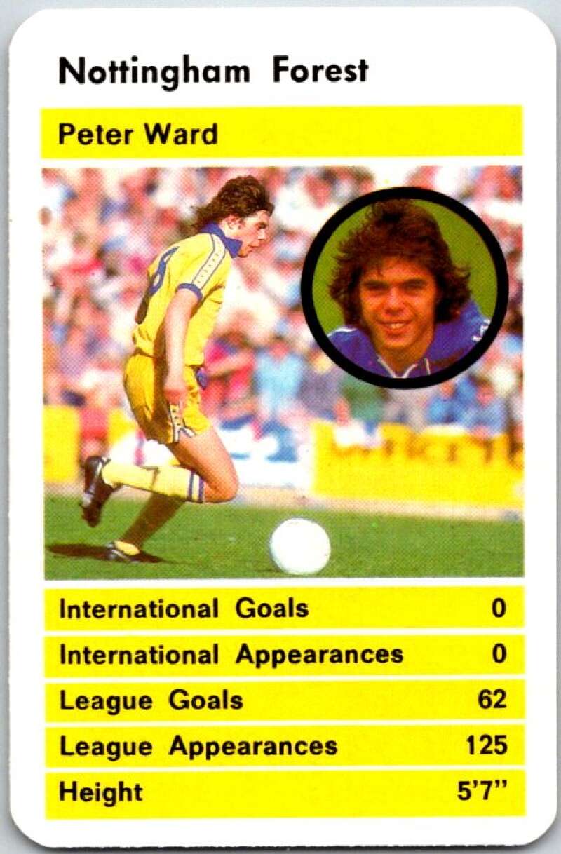 1981 Data British Stars Nottingham Forest Peter Ward V51060