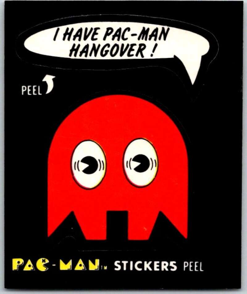 1980 Fleer Pac-Man Stickers #15 I Have A hangover! V51079
