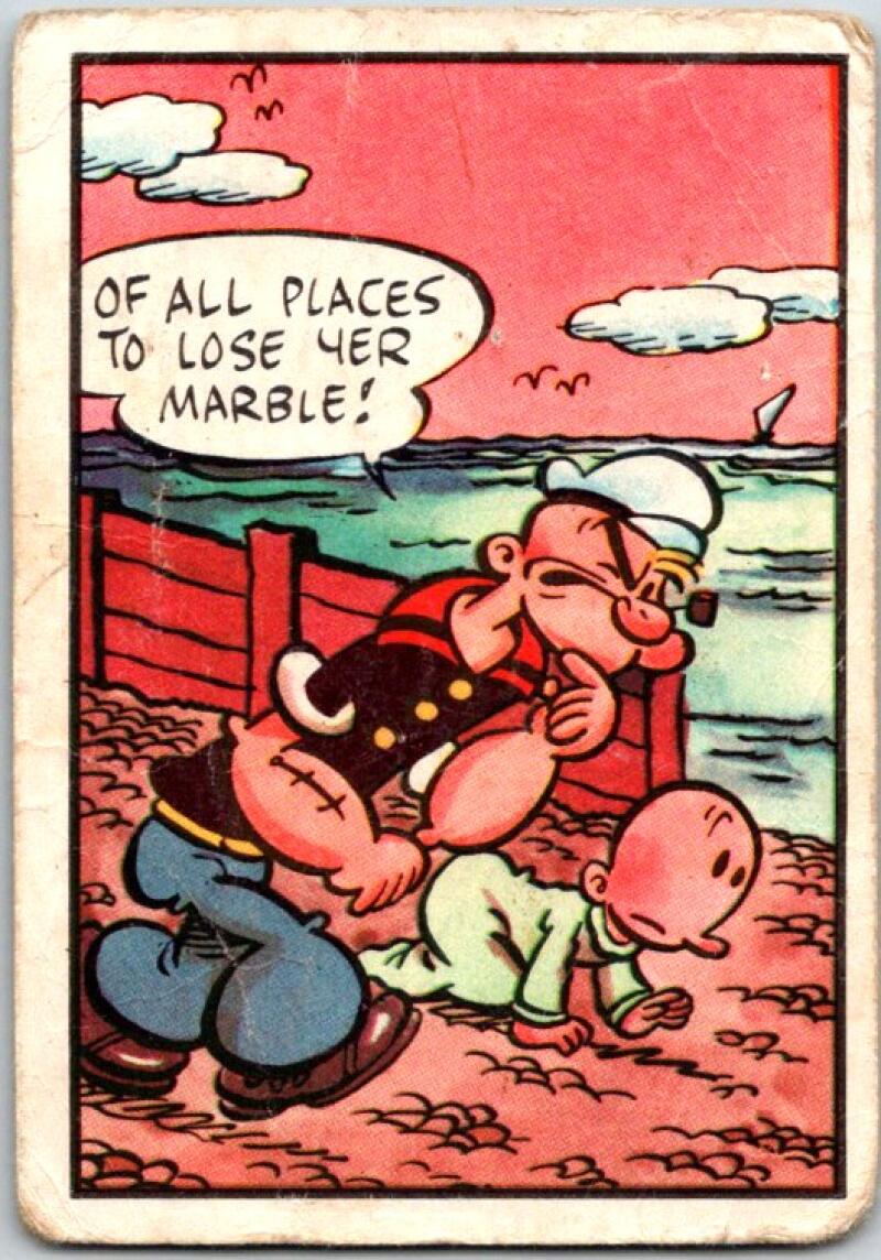 1959 Popeye CHIX #37 Of all places to lose yer marble V51095