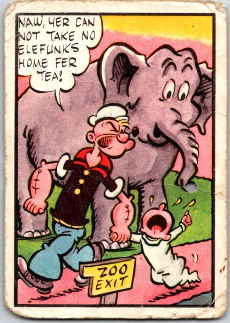 1959 Popeye CHIX #49 Working For Peanuts V51097