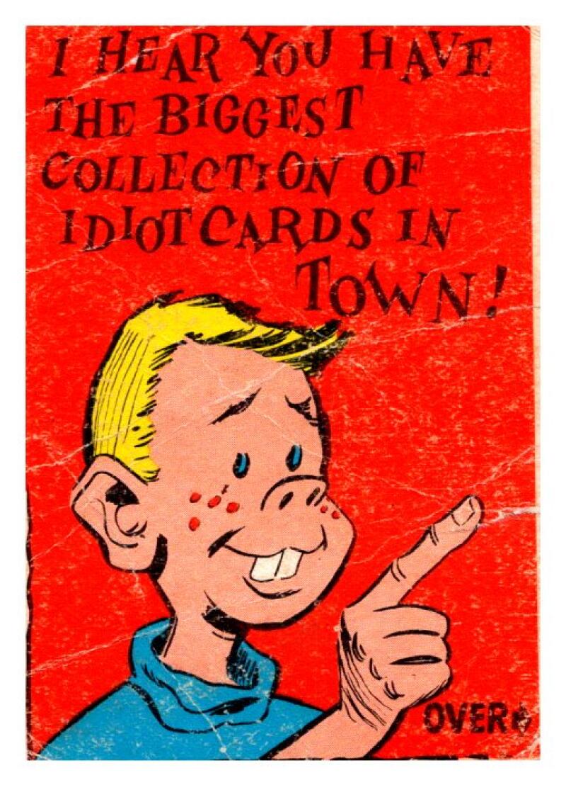 1961 Donruss Idiot Cards Comics #62 Biggest Collection In Town V51126