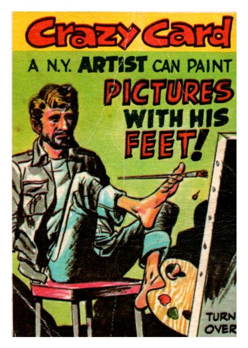 1961 Topps Crazy Card Comics #31 A N.Y Artist Can Paint.. V51129