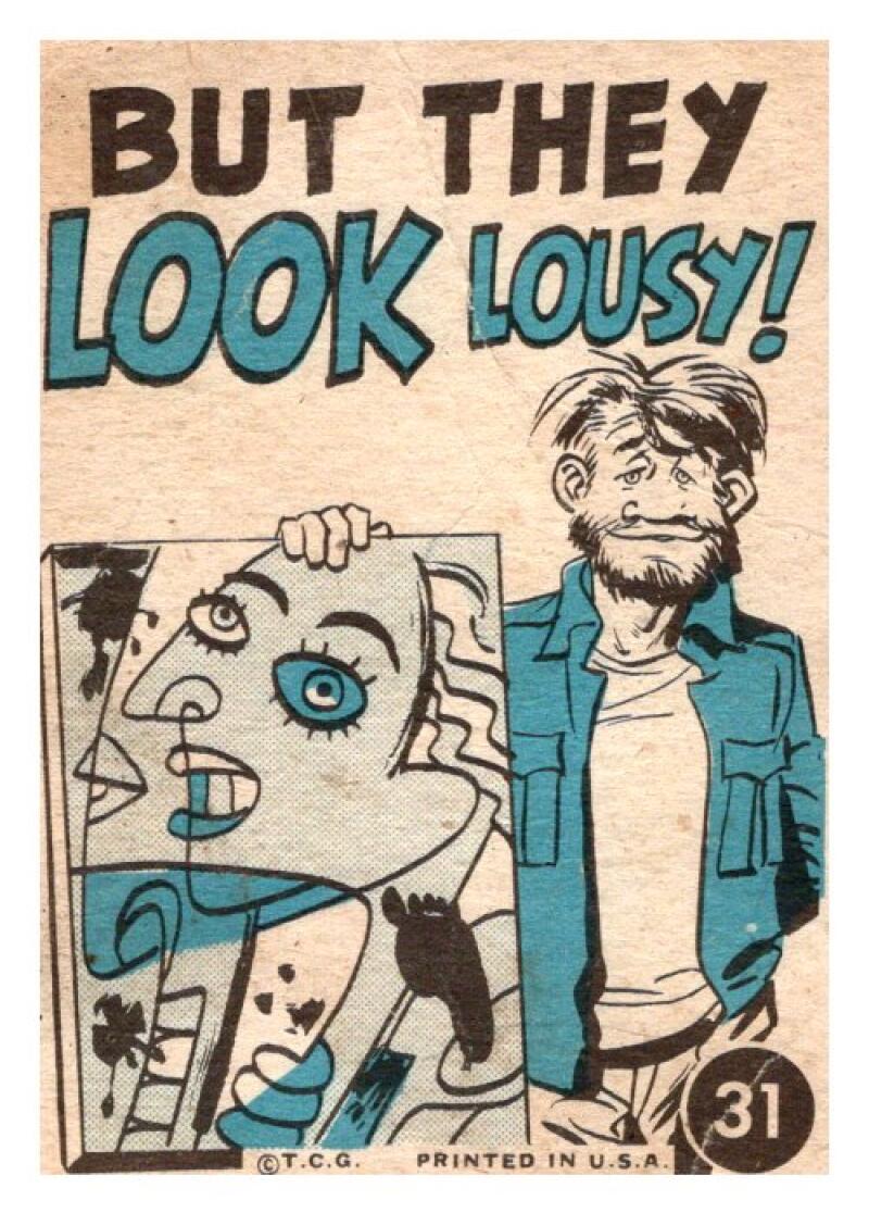 1961 Topps Crazy Card Comics #31 A N.Y Artist Can Paint.. V51129