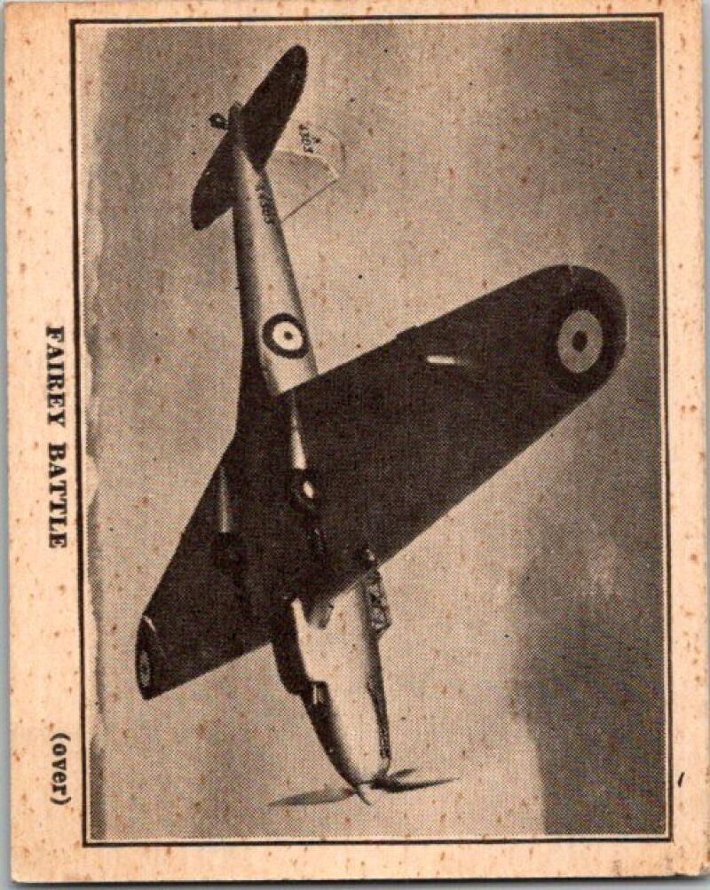 1940's Saratoga Products Chips Airplanes #24 Fairly Battle V51156