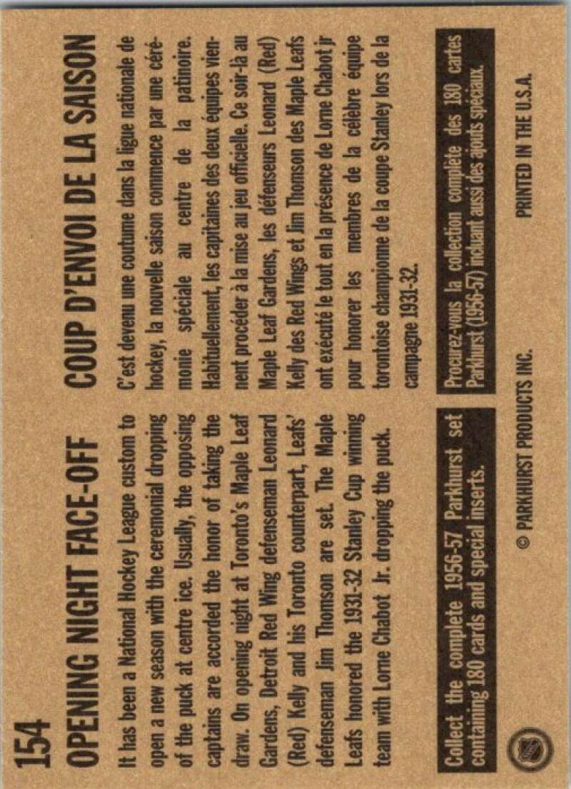 1994-95 Parkhurst Missing Link #154 Action Shot Toronto Maple Leafs V51213