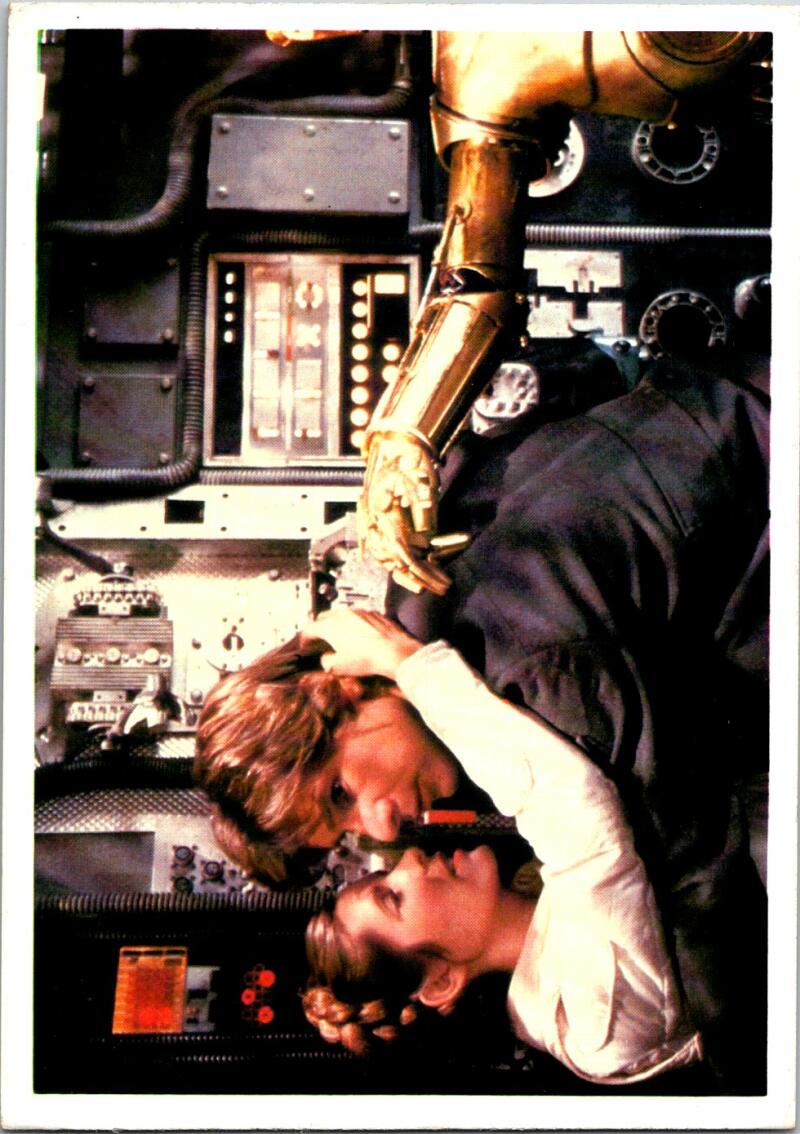 1980 Topps Star Wars Empire Strikes Back Photo 5x7 Card #4 Leia & Han Solo