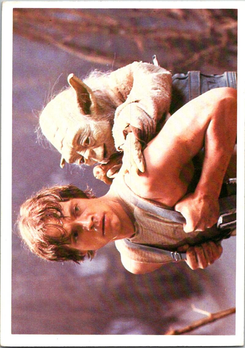 1980 Topps Star Wars Empire Strikes Back Photo 5x7 Card #8 Han & Yoda