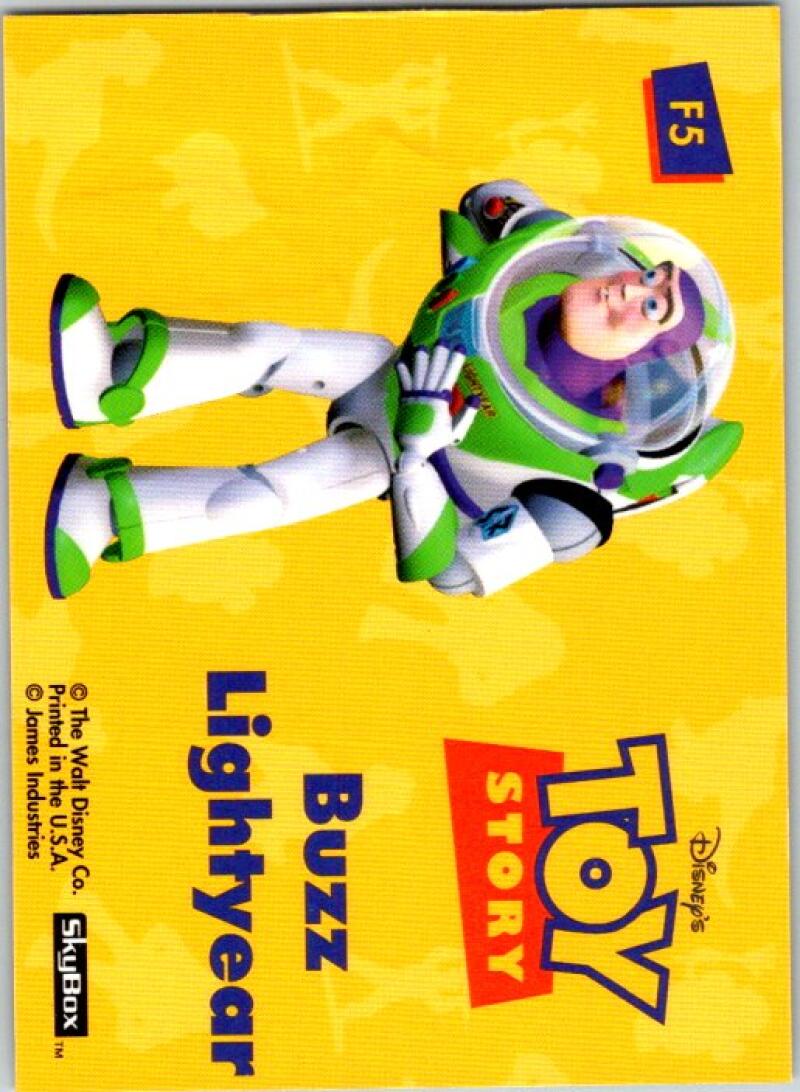 1995 Toy Story Foil Embossed #F5 Buzz Lightyear V51229