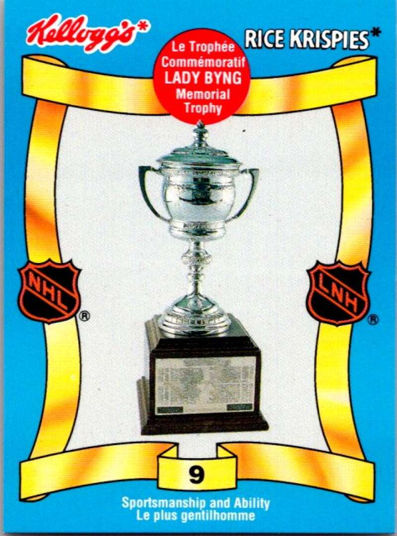 1992 Kelloggs Rice Krispies Food #9 Lady Bing Trophy V51237