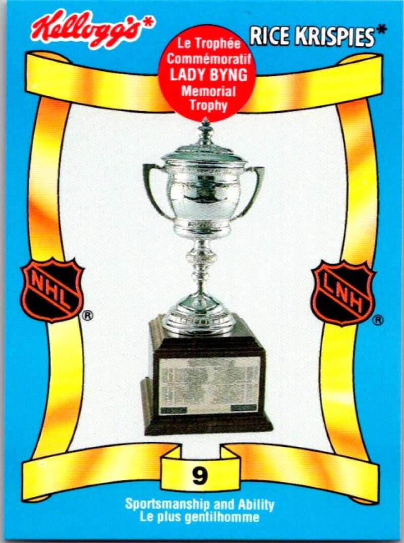 1992 Kelloggs Rice Krispies Food #9 Lady Bing Trophy V51240