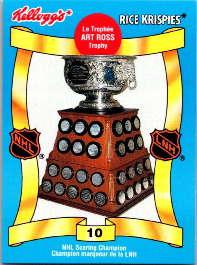 1992 Kelloggs Rice Krispies Food #10 Art Ross Trophy V51242