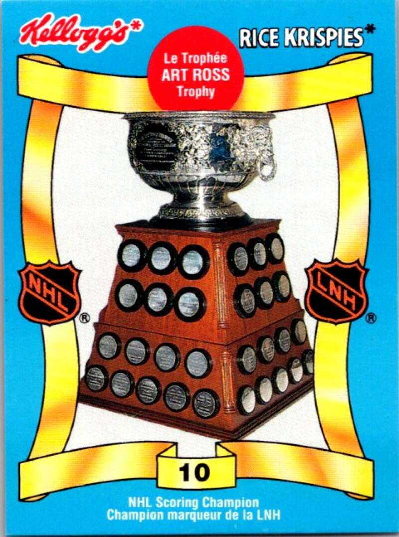 1992 Kelloggs Rice Krispies Food #10 Art Ross Trophy V51243