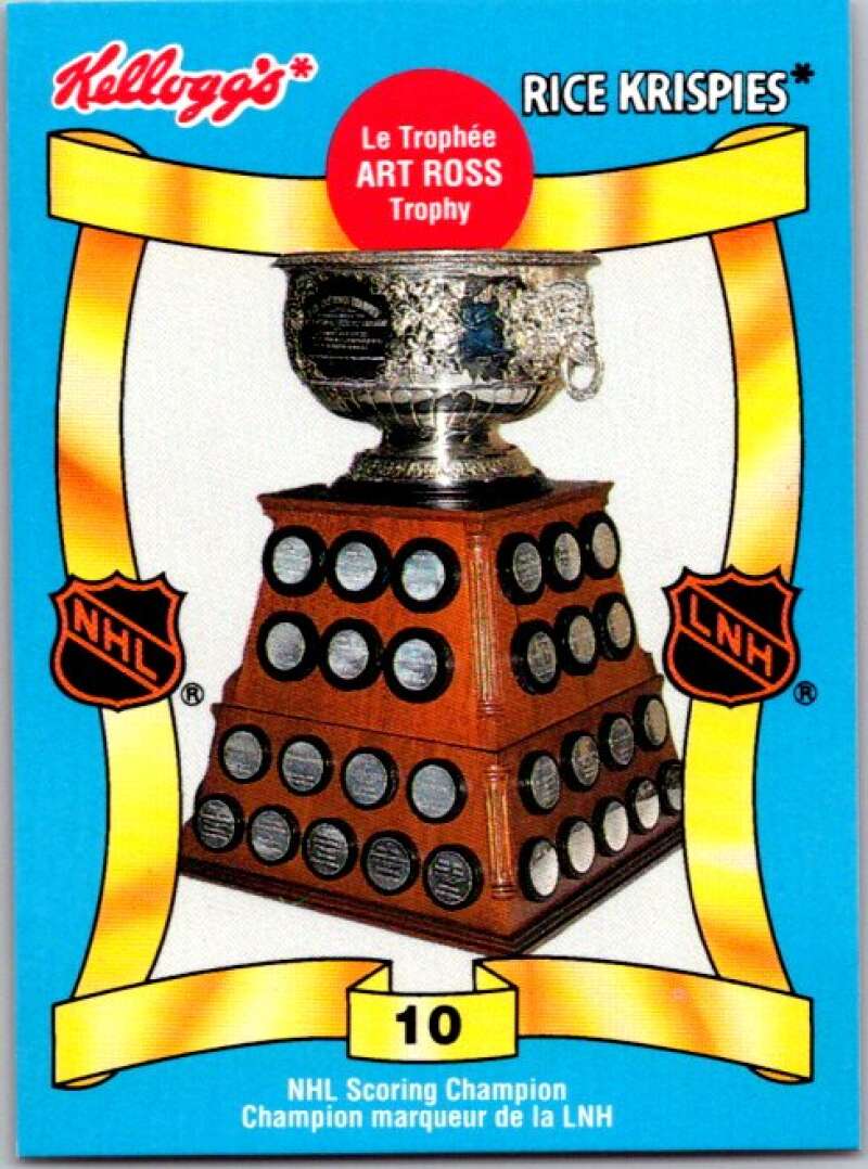 1992 Kelloggs Rice Krispies Food #10 Art Ross Trophy V51246