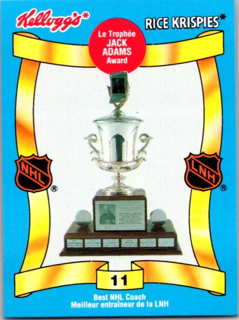 1992 Kelloggs Rice Krispies Food #11 Jack Adams Trophy V51248