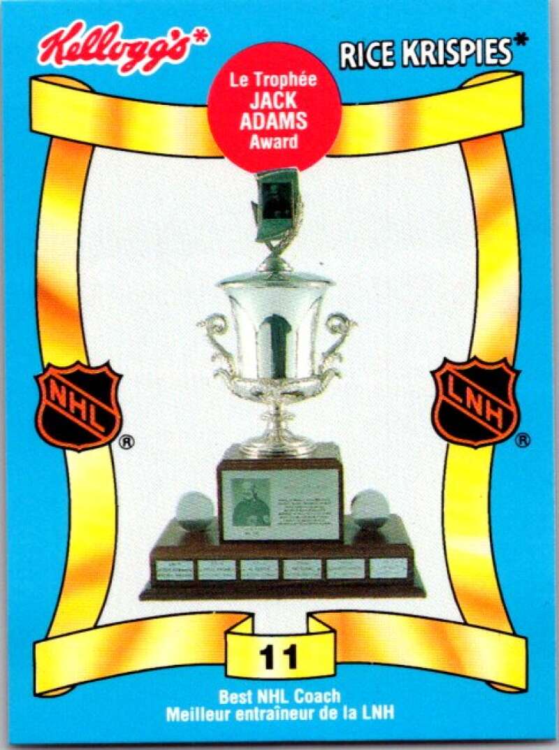 1992 Kelloggs Rice Krispies Food #11 Jack Adams Trophy  V51248