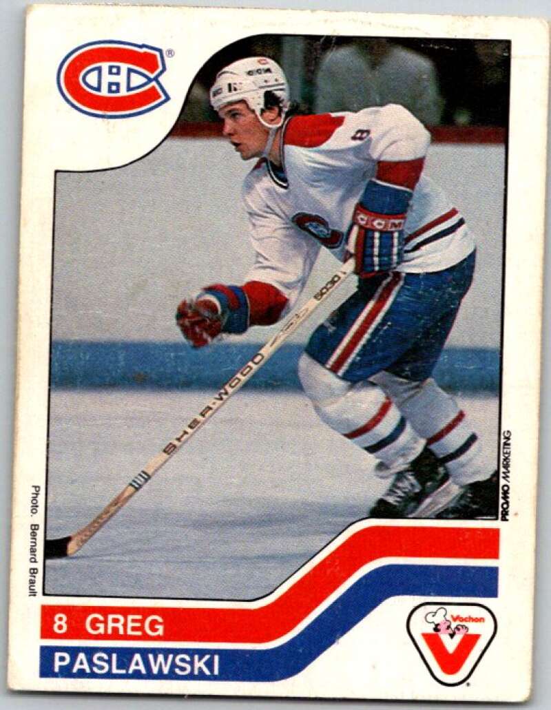 1983-84 Vachon Food Canadiens #52 Greg Paslawski V51325 Image 1